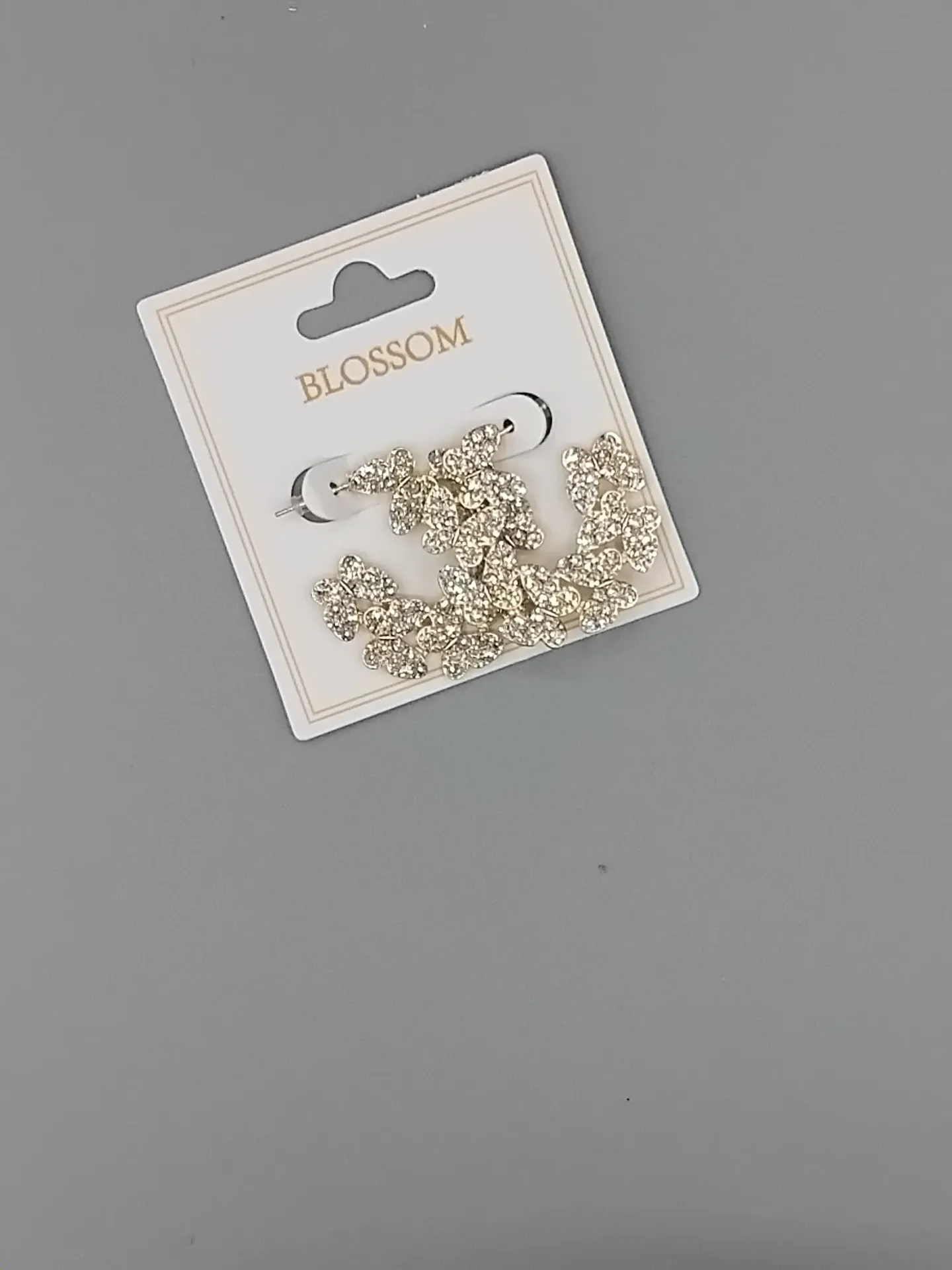 Butterfly Bling Hoop Earring