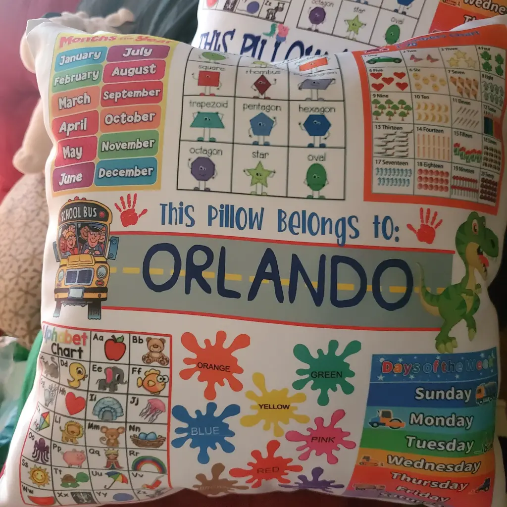 Custom Learning Pillow