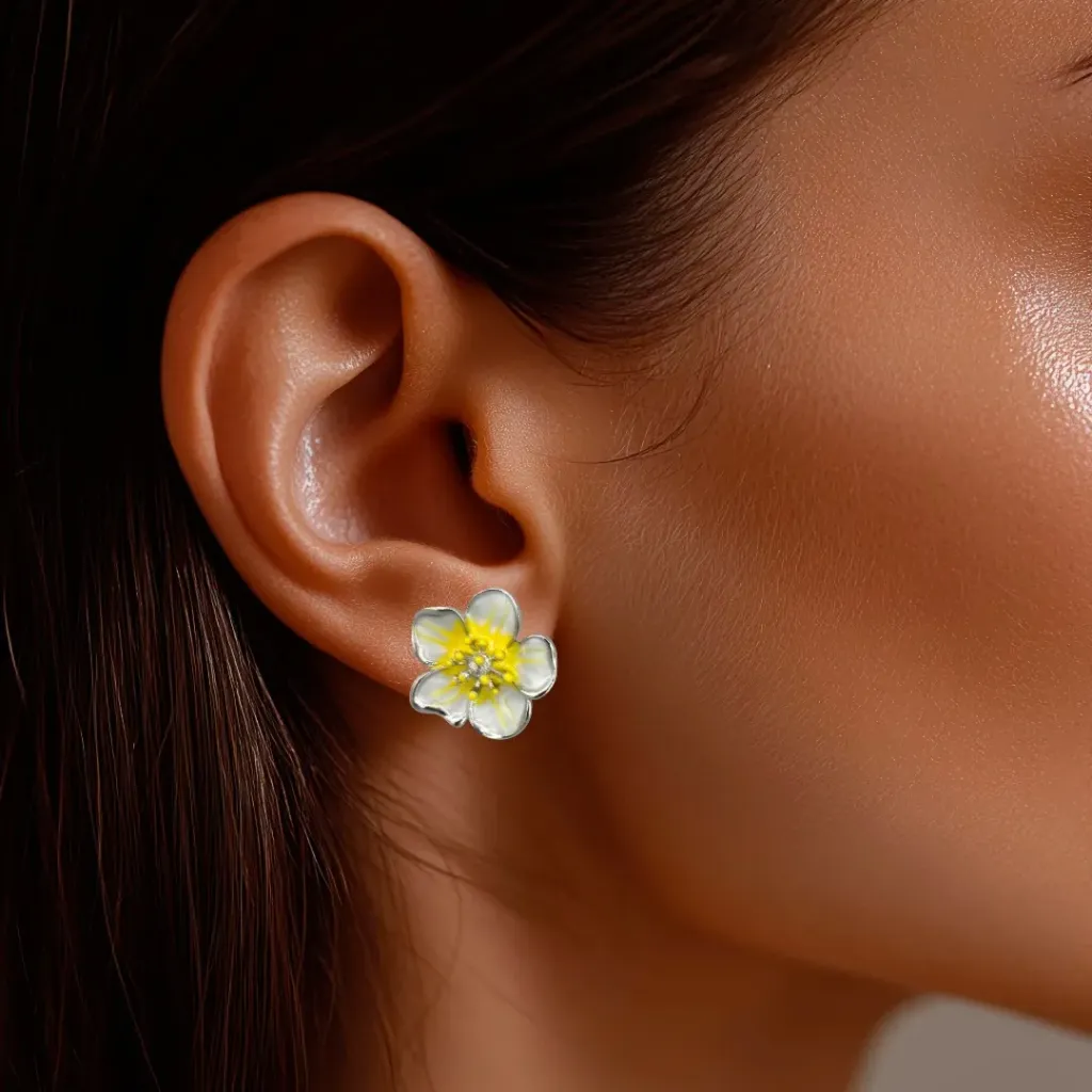 Hibiscus Dangle Earrings